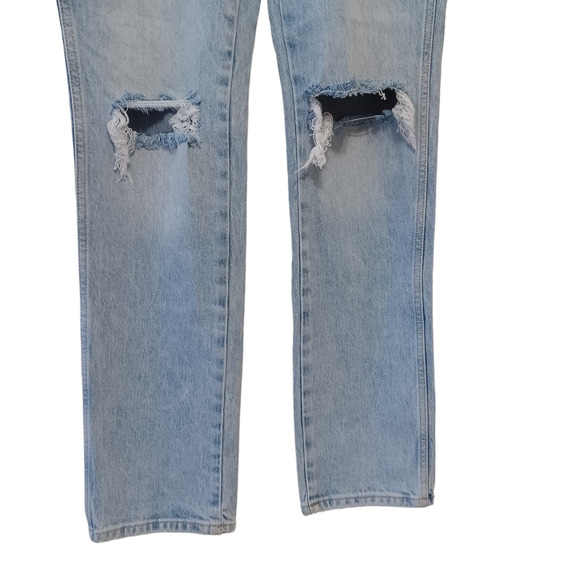 ARIZONA JEAN CO. Womens 90's Straight Fit Full Length Jeans Distressed Size 7 - Picture 3 of 6